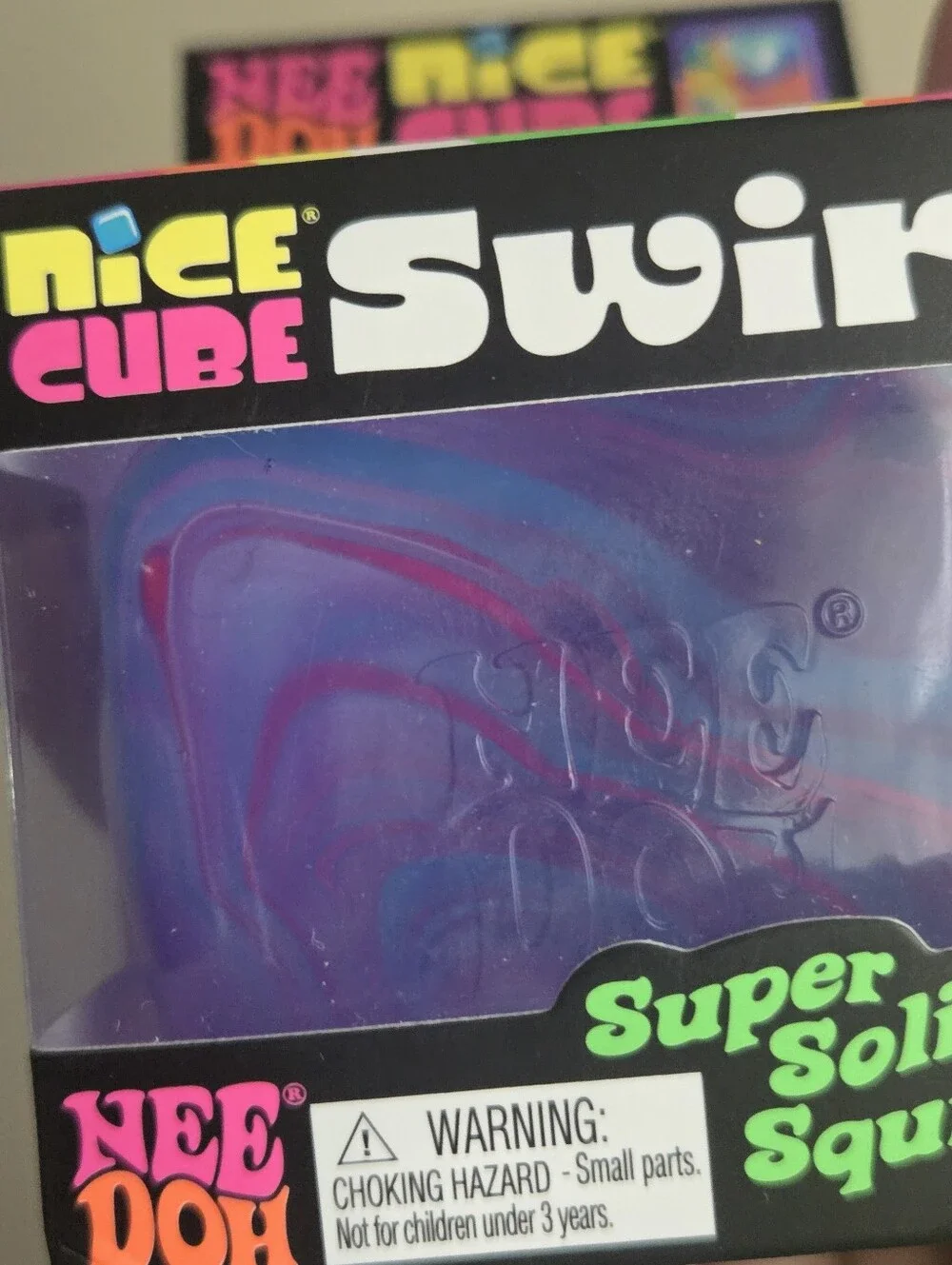 Nice Cube Swirl Neon Squishy Toy